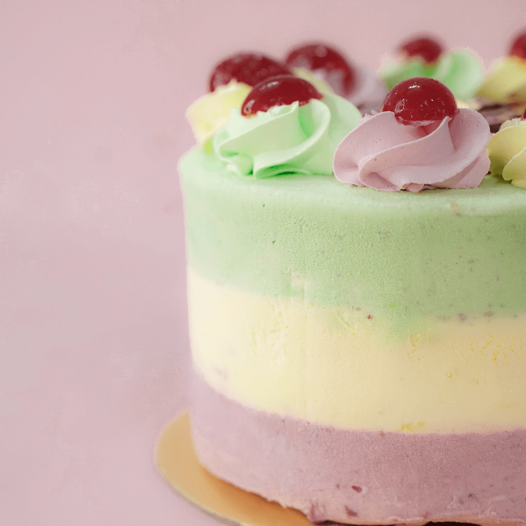 Cassata Ice Cream Cake (Eggless)