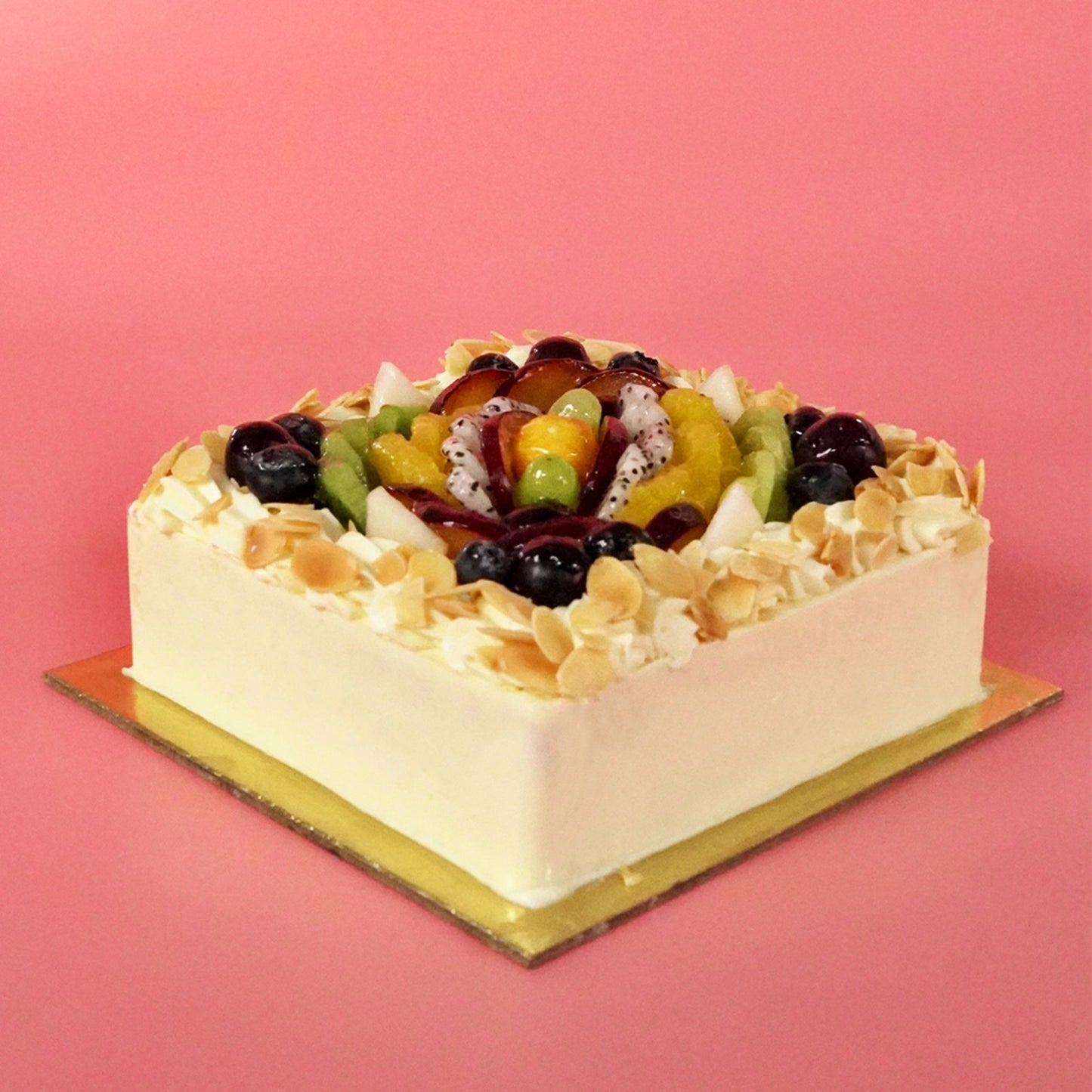 Fresh Fruit Custard Cake Online